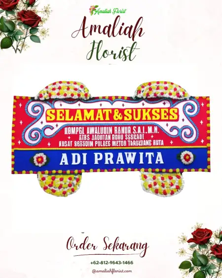 Papan Bunga Ucapan Selamat Bongancina