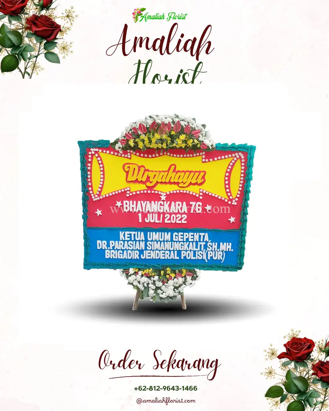 Papan Bunga HUT Ulang Tahun Bongancina